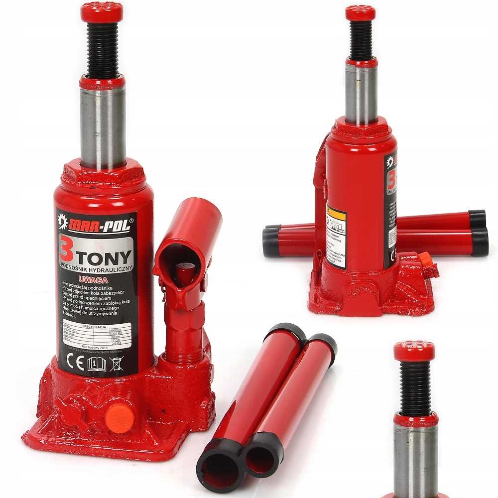HYDRAULIC JACK LIFTER 3T Product weight with unit packaging 2.5 kg