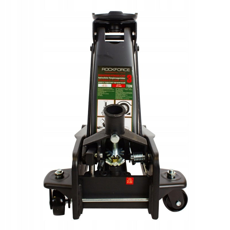 HYDRAULIC LIFT FROG 3T JACK WITH RUBBER Brand Rockforce