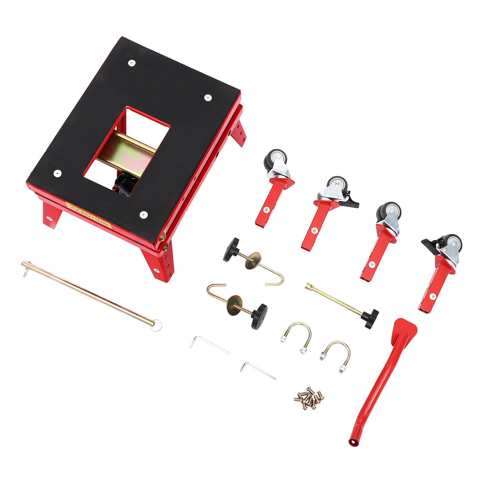HYDRAULIC MOTORCYCLE LIFT WITH WHEELS (LIFT CAPACITY 160 KG) Manufacturer no brand