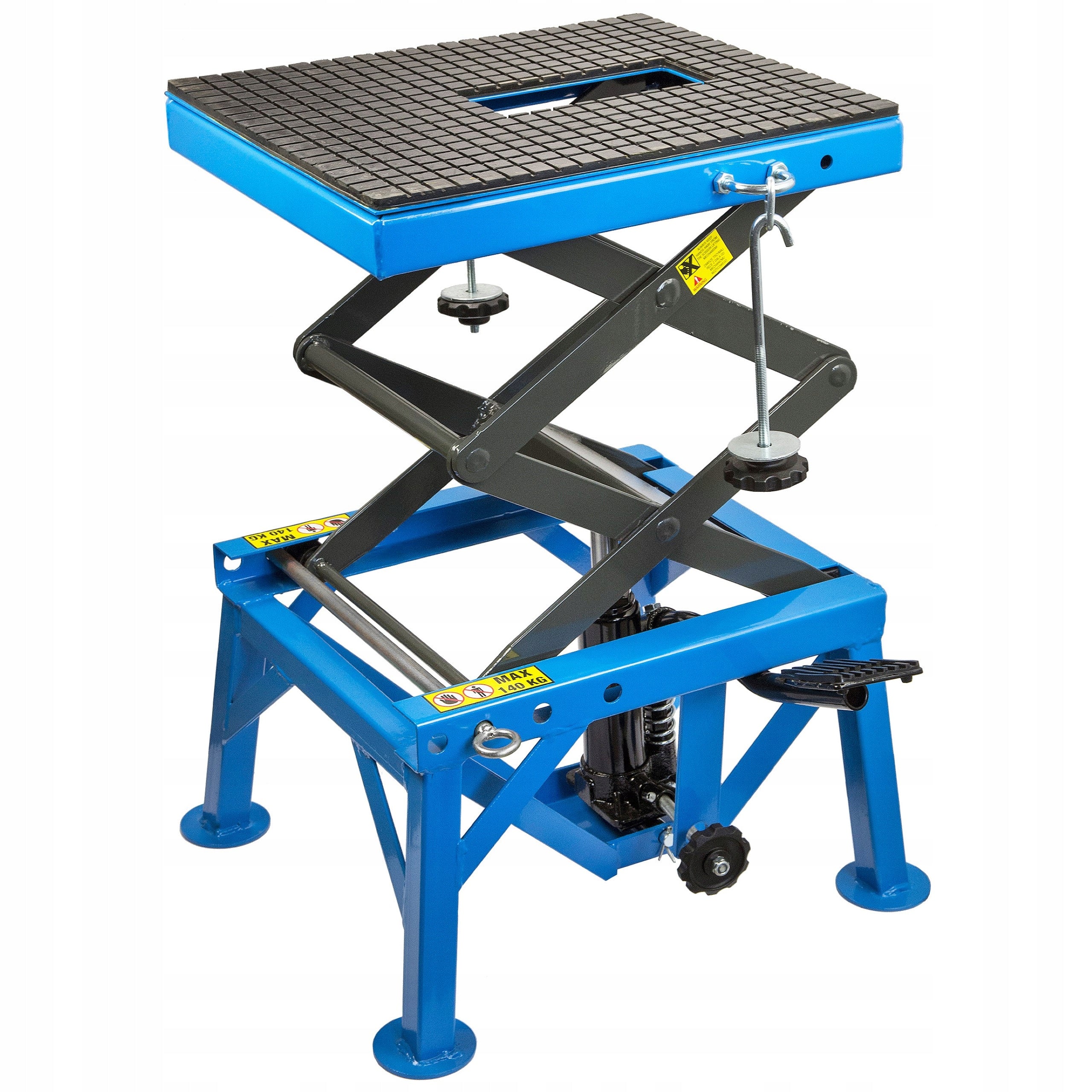 HYDRAULIC SCISSORS LIFT MOTORCYCLE MOTOR STAND 140 KG STIX