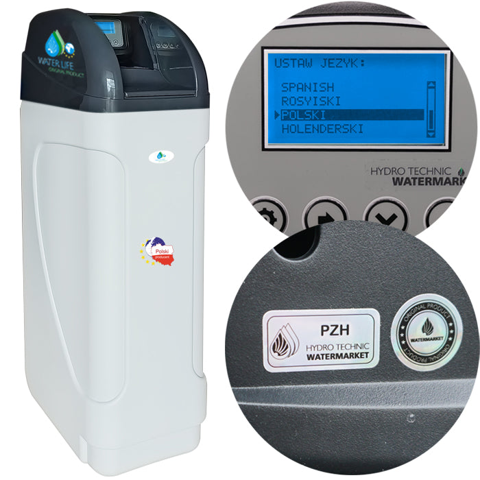 HYDRO PREMIUM 32 WATER SOFTENER, LEVATITE, DRY ZBIO, UP-FLOW, SALT ALARM Packaging status original
