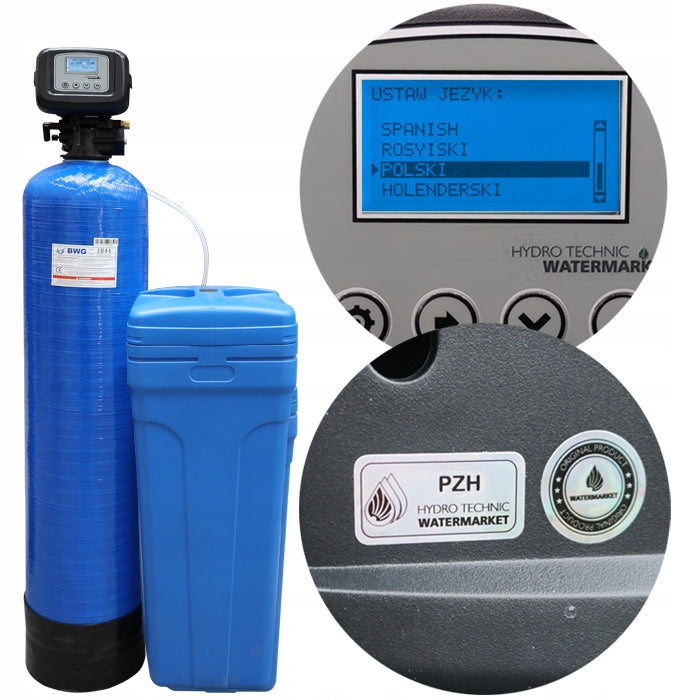 HYDRO TECHNIC IQ 40 water softener, up-flow, levatite, PL menu, dry zbio Manufacturer code HYDRO TECHNIC IQ40