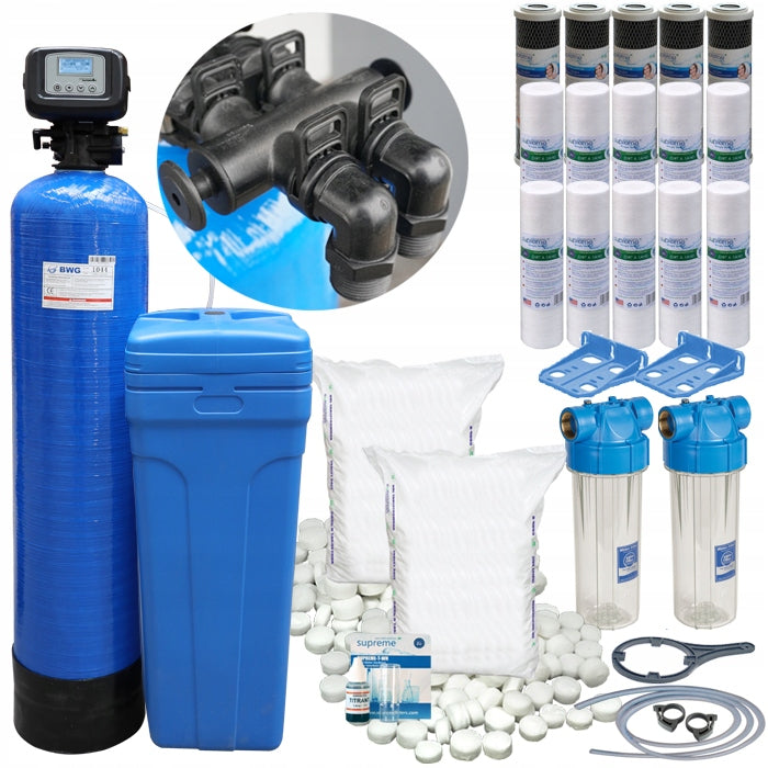 HYDRO TECHNIC IQ 40 water softener, up-flow, levatite, PL menu, dry zbio