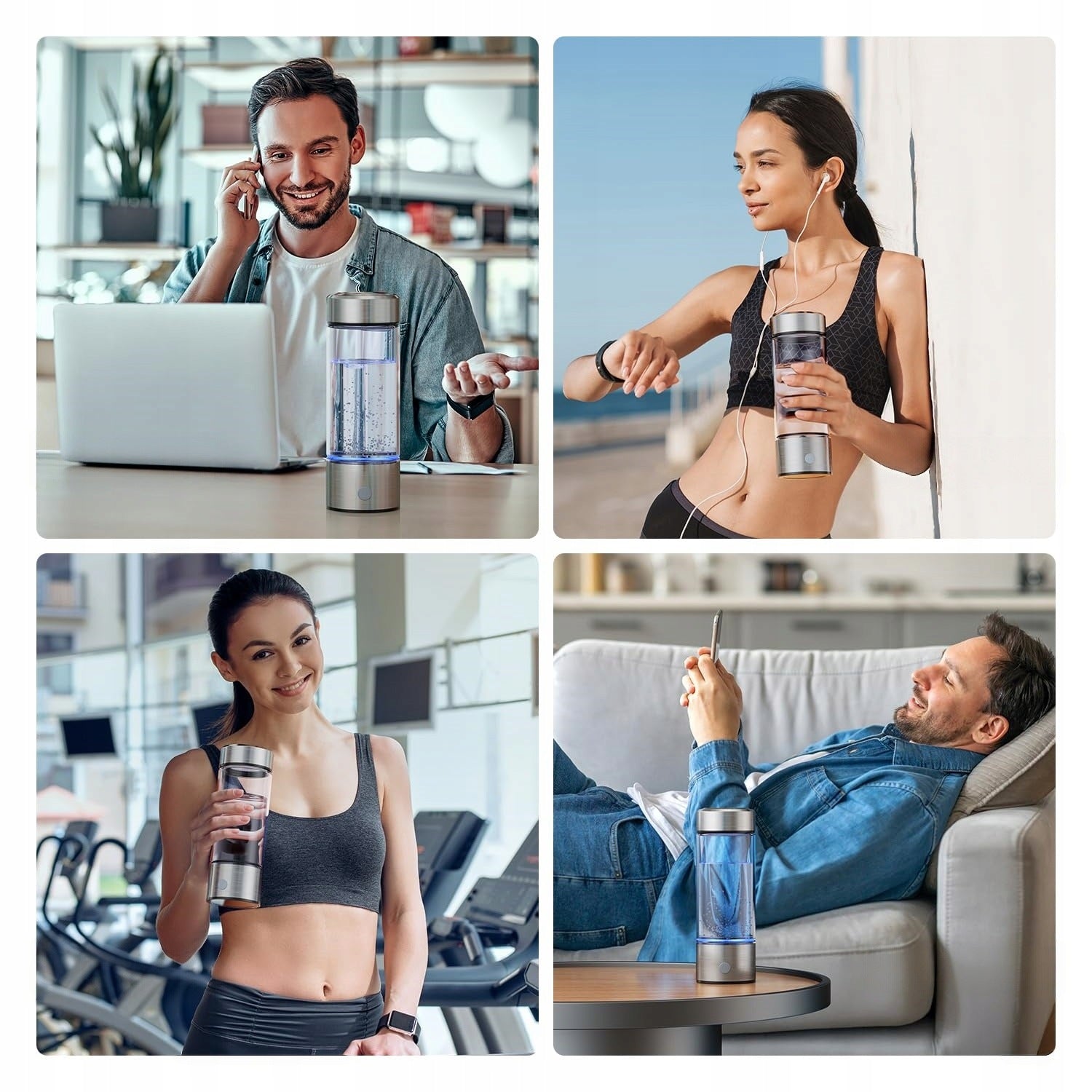 HYDROGEN BOTTLE HYDROGEN WATER GENERATOR ACTIVE HYDROGEN PORTABLE IONIZER Brand no brand