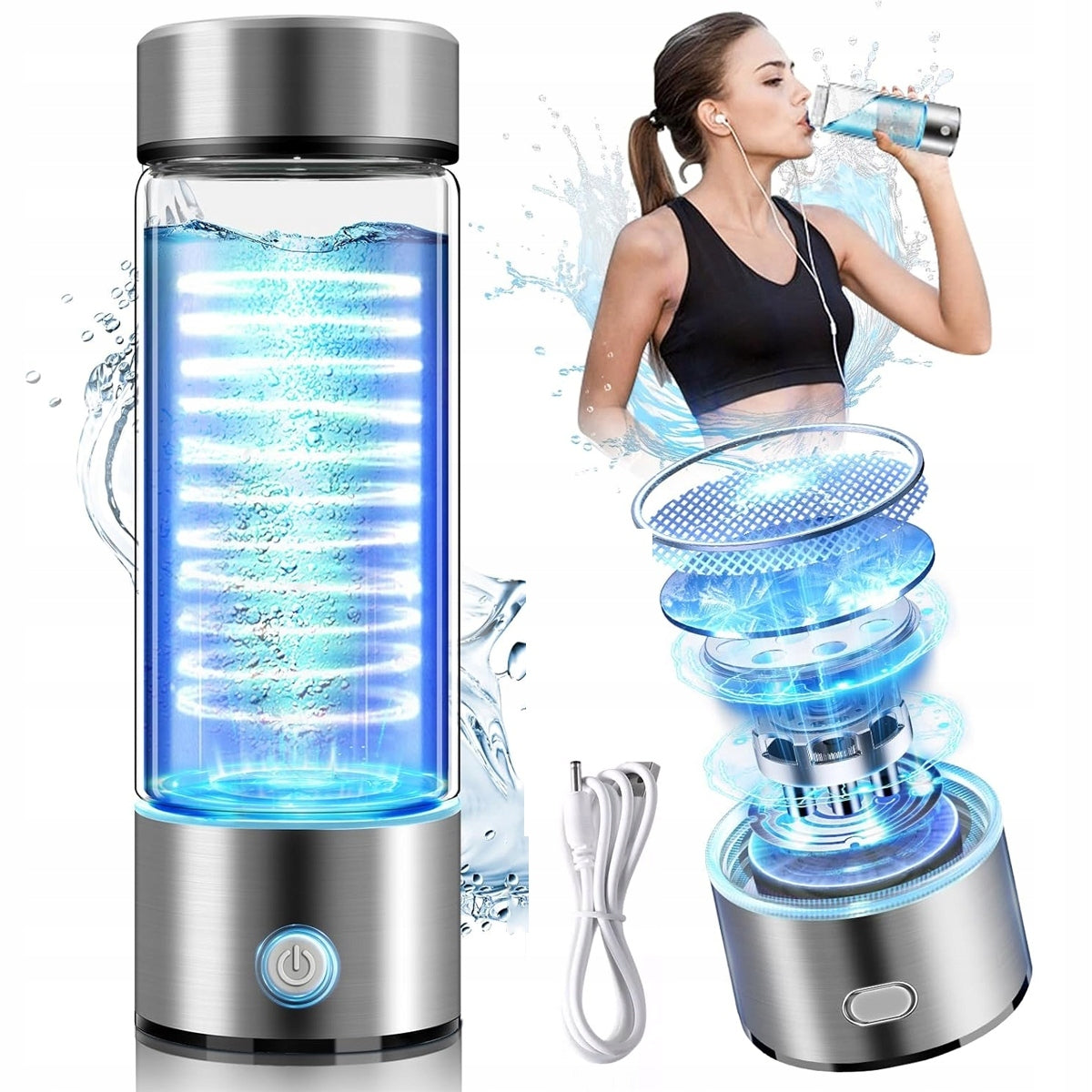 HYDROGEN WATER GENERATOR IONIZER ACTIVE HYDROGEN BOTTLE HYDROGEN IONIZATION Manufacturer code 6900581206225