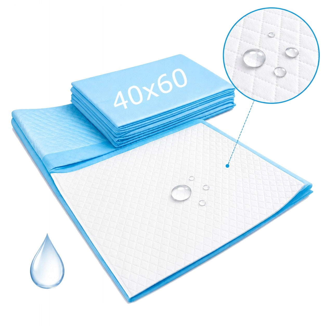 HYGIENE PADS STRONG MATS LARGE ABSORBENT PADS 40X60 - 25 PIECES Packaging status original