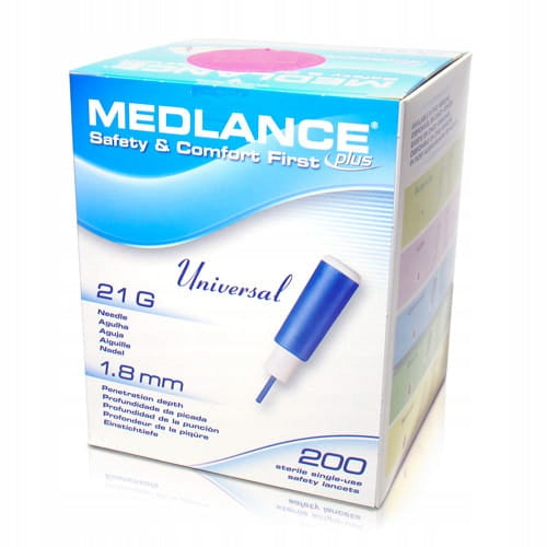 Haematological lancing device Medlance Plus 1,8 mm 200