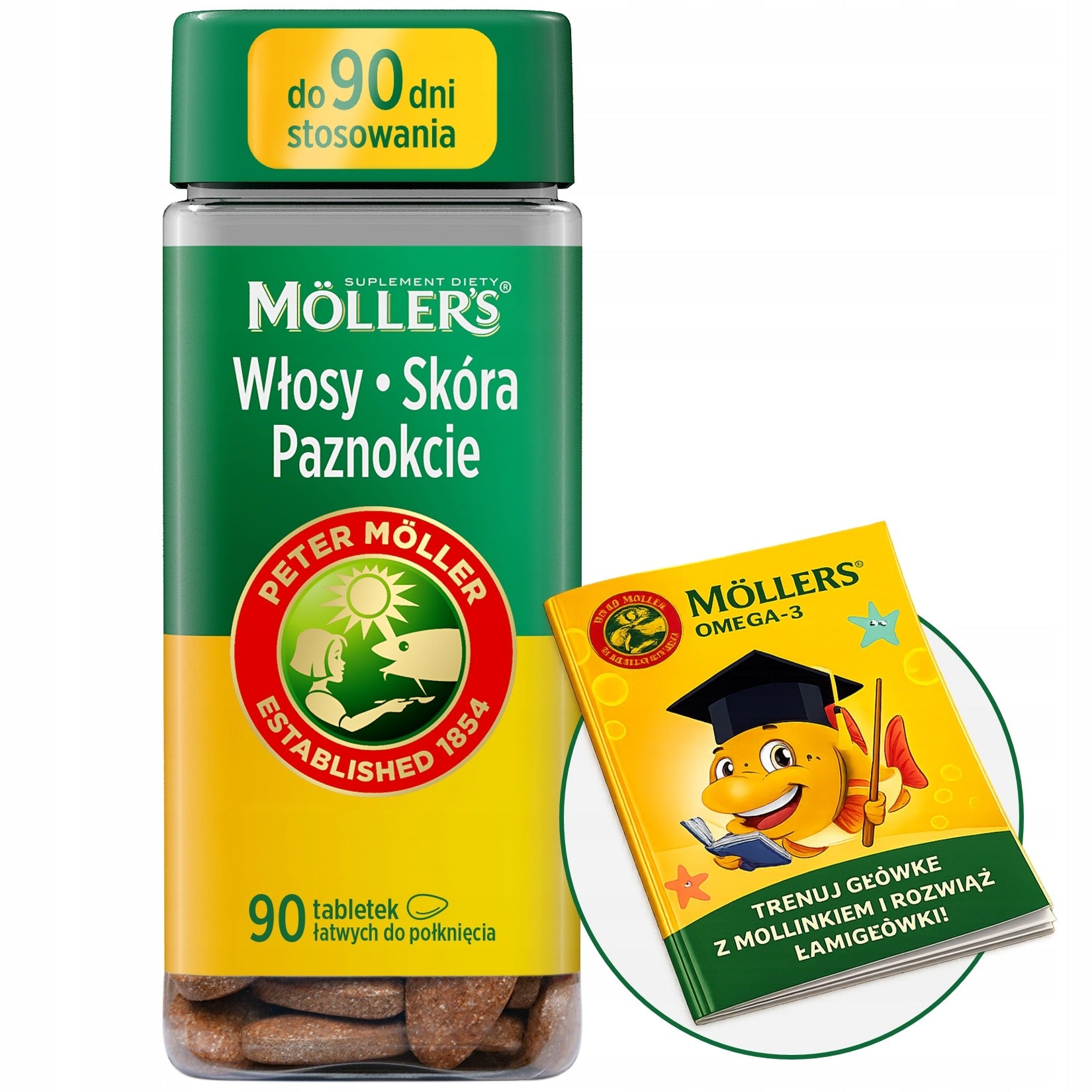 Hair Nail Skin MÖLLER'S VMS Biotin Zinc Selenium Horsetail 90 pcs.