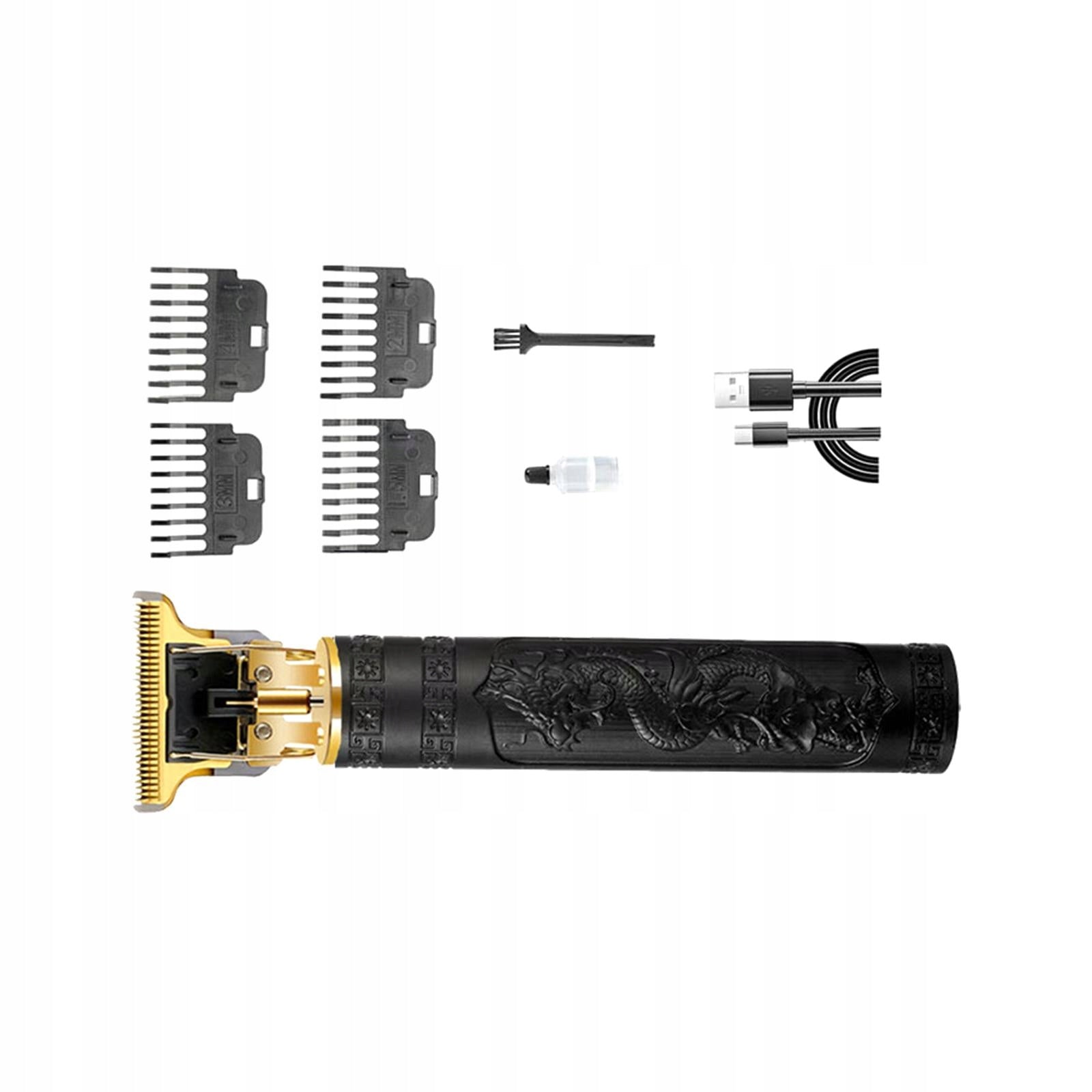 Hair Trimmer Electric Barber Salon Black Brand no brand
