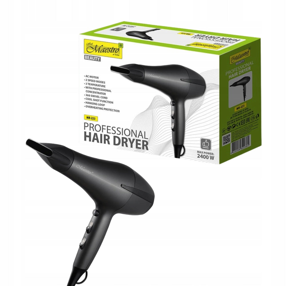 Hair dryer 2400W cold air AC MAESTRO MR223