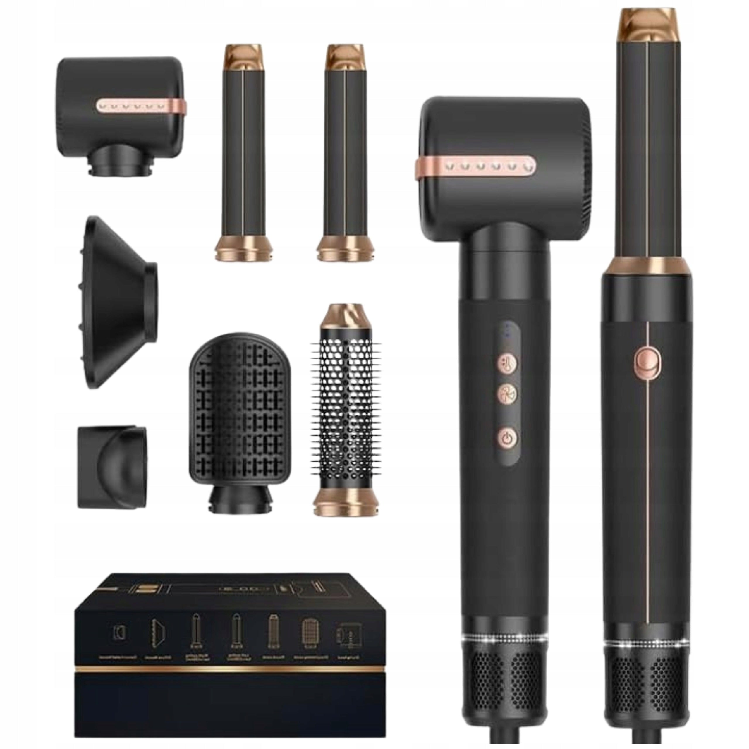 Hairdryer ATOPSKINS 1400 W 7in1 black