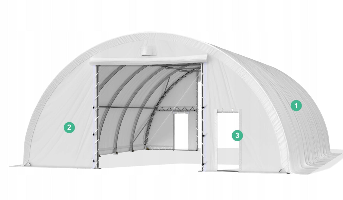 Hala Łukowa 9,15x12 m 4,5h carport, garage, tent storage Packaging status original