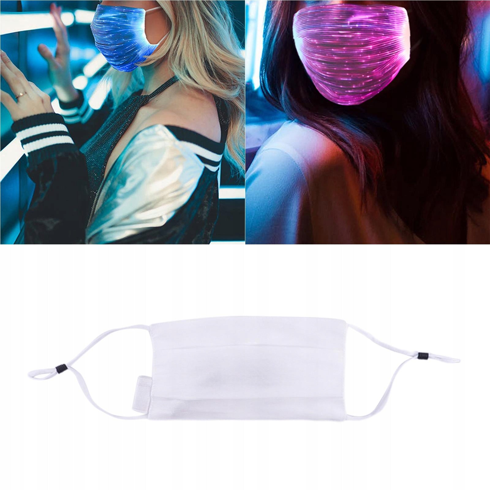 Halloween 7 Color LED Glowing Mask,7 Color Lights LED Light up Face White EAN (GTIN) 0793825348272