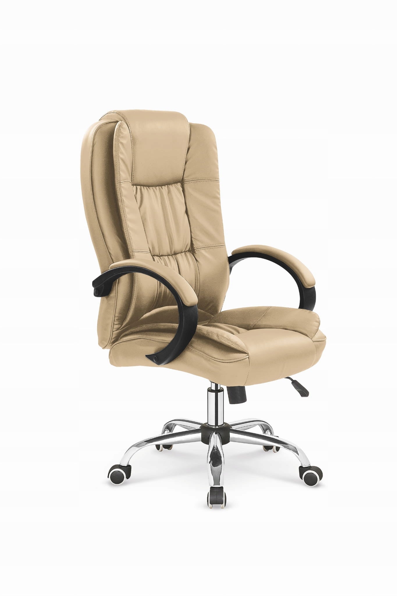 Halmar RELAX office swivel chair for desk cabinet leather beige