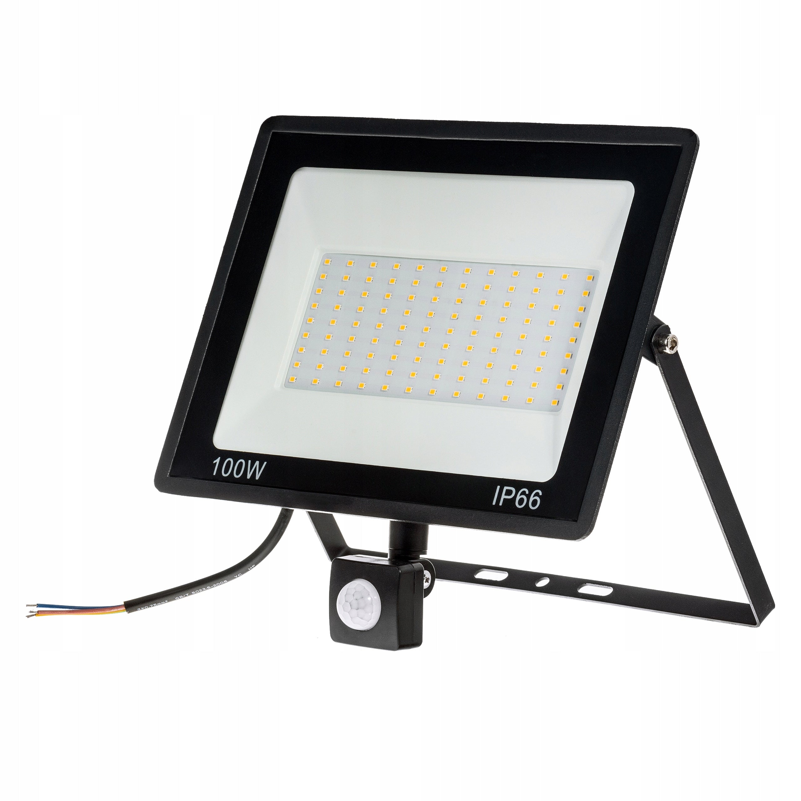 Halogen 100W LED Floodlight Outdoor Lamp Motion Sensor Twilight Garage Packaging status original