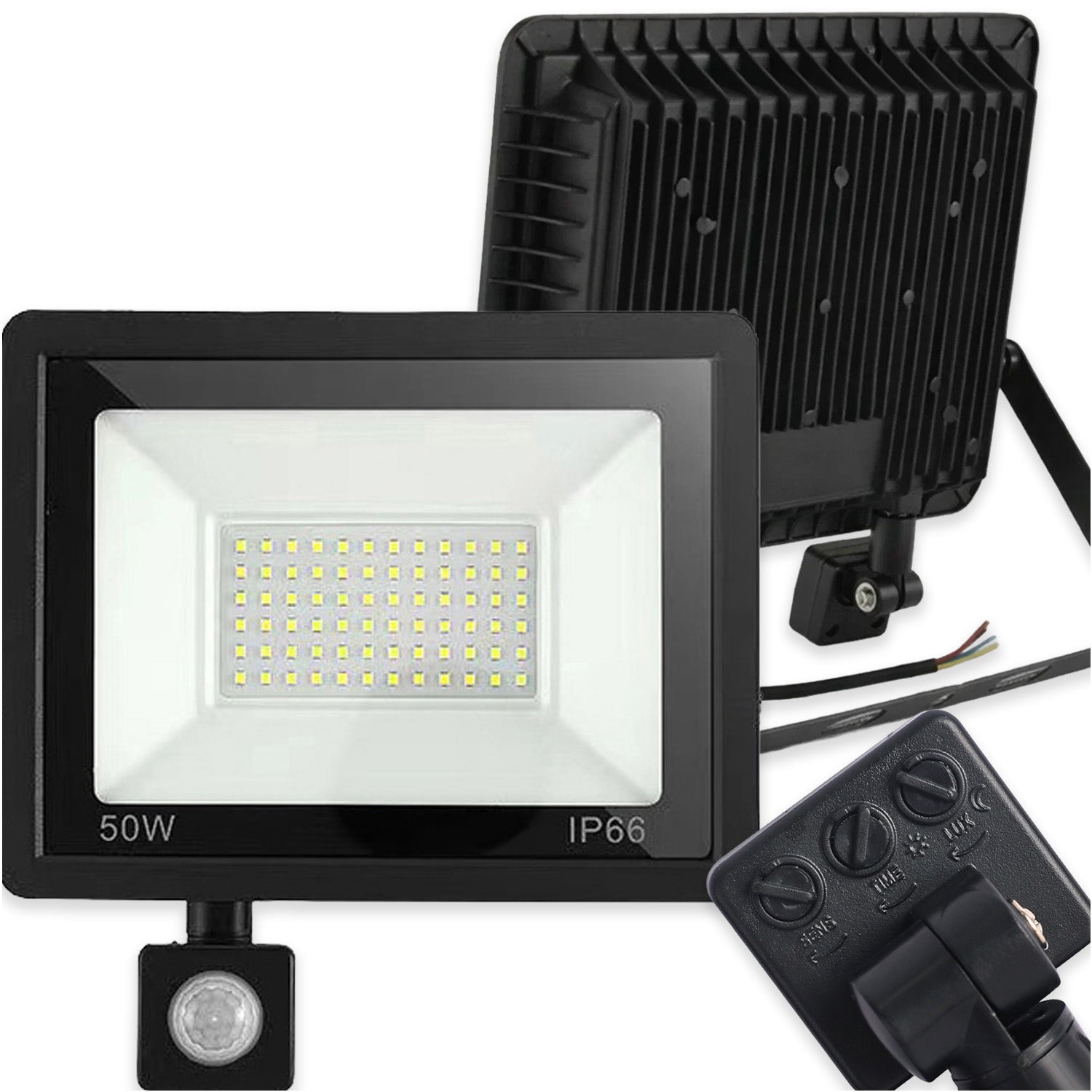 Halogen 50W LED Floodlight Outdoor Lamp Motion Sensor Twilight Garage Manufacturer code LAMPA ROBOCZA HALOGEN ŚCIENNY GARAŻ MEMFLOW