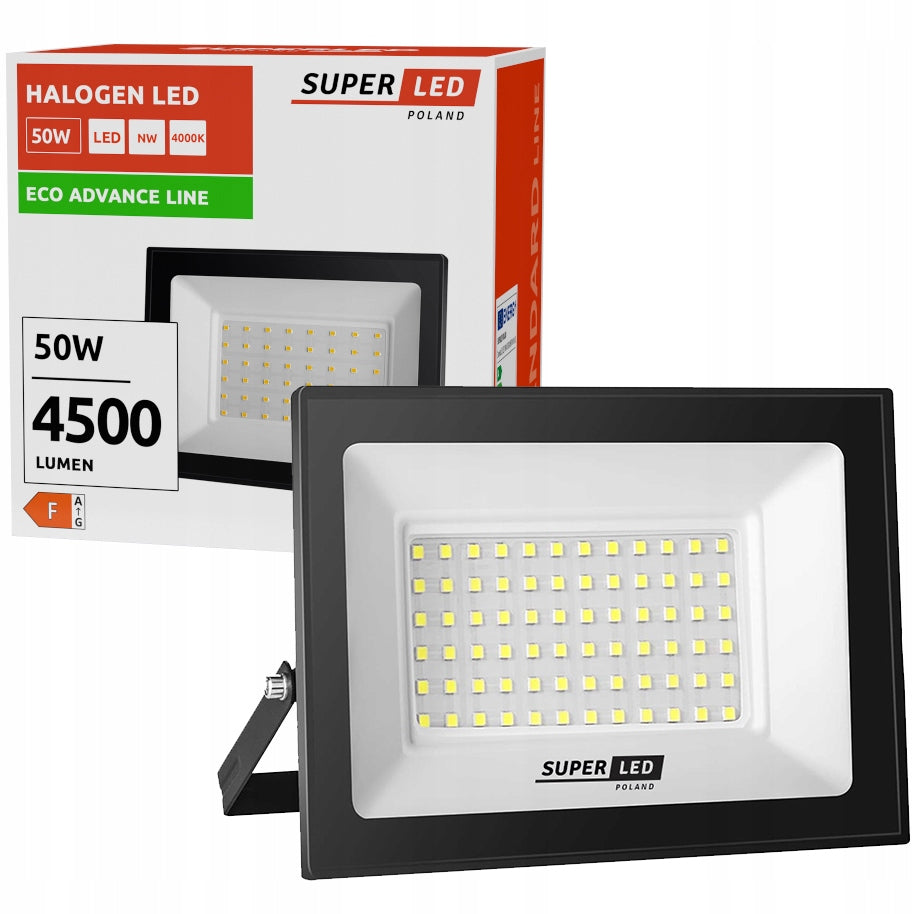 Halogen Floodlight LED Lamp 50W 4500 lm IP65 6000K Eco Line SuperLED