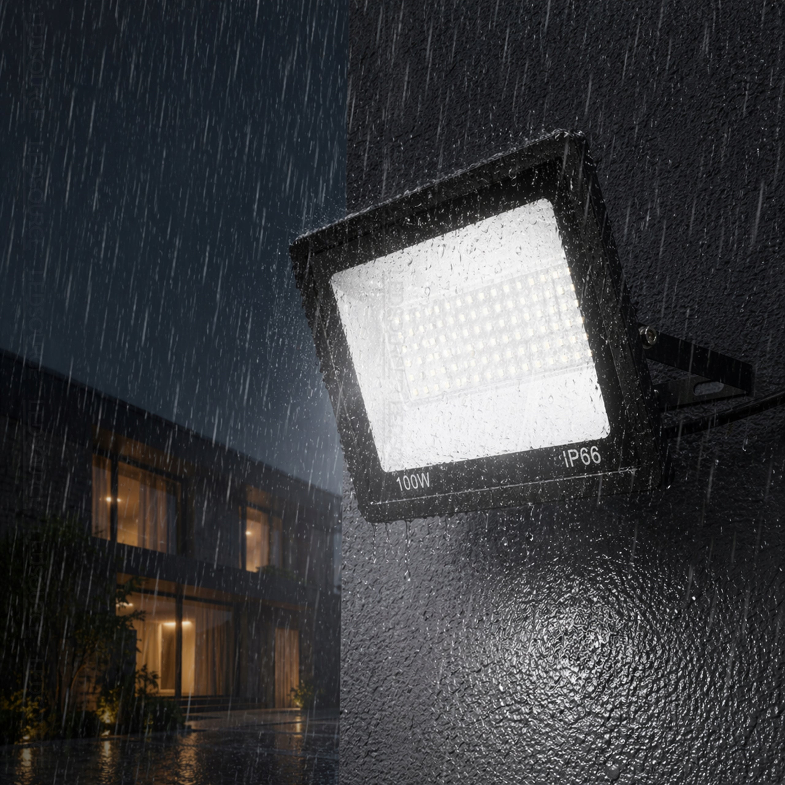 Halogen Headlight 100W 11000lm Work Lamp Floodlight Waterproof Slim Manufacturer code 7223