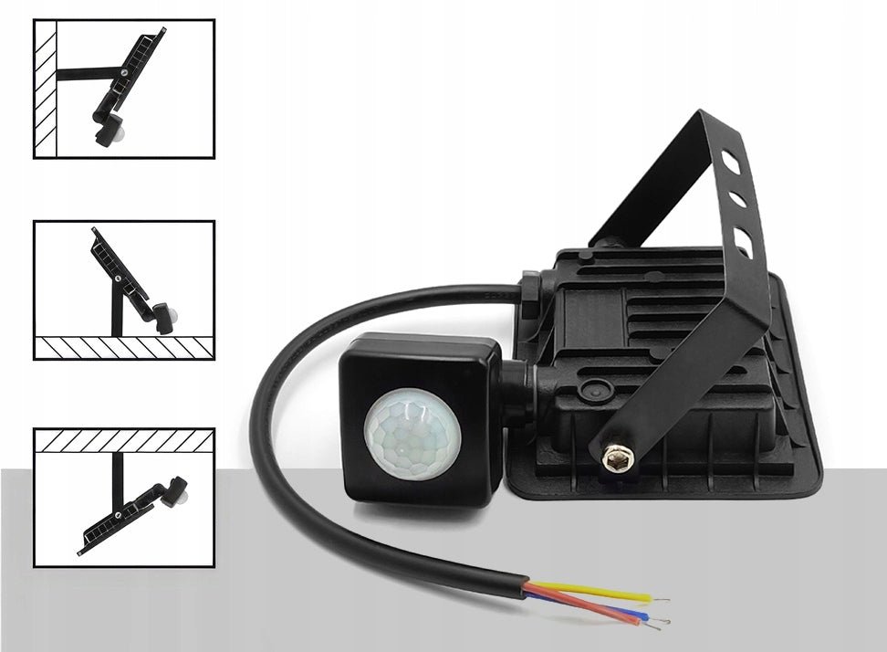 Halogen LED 10W 900lm Lamp With Twilight Motion Sensor Floodlight IP65 Brand Lumio
