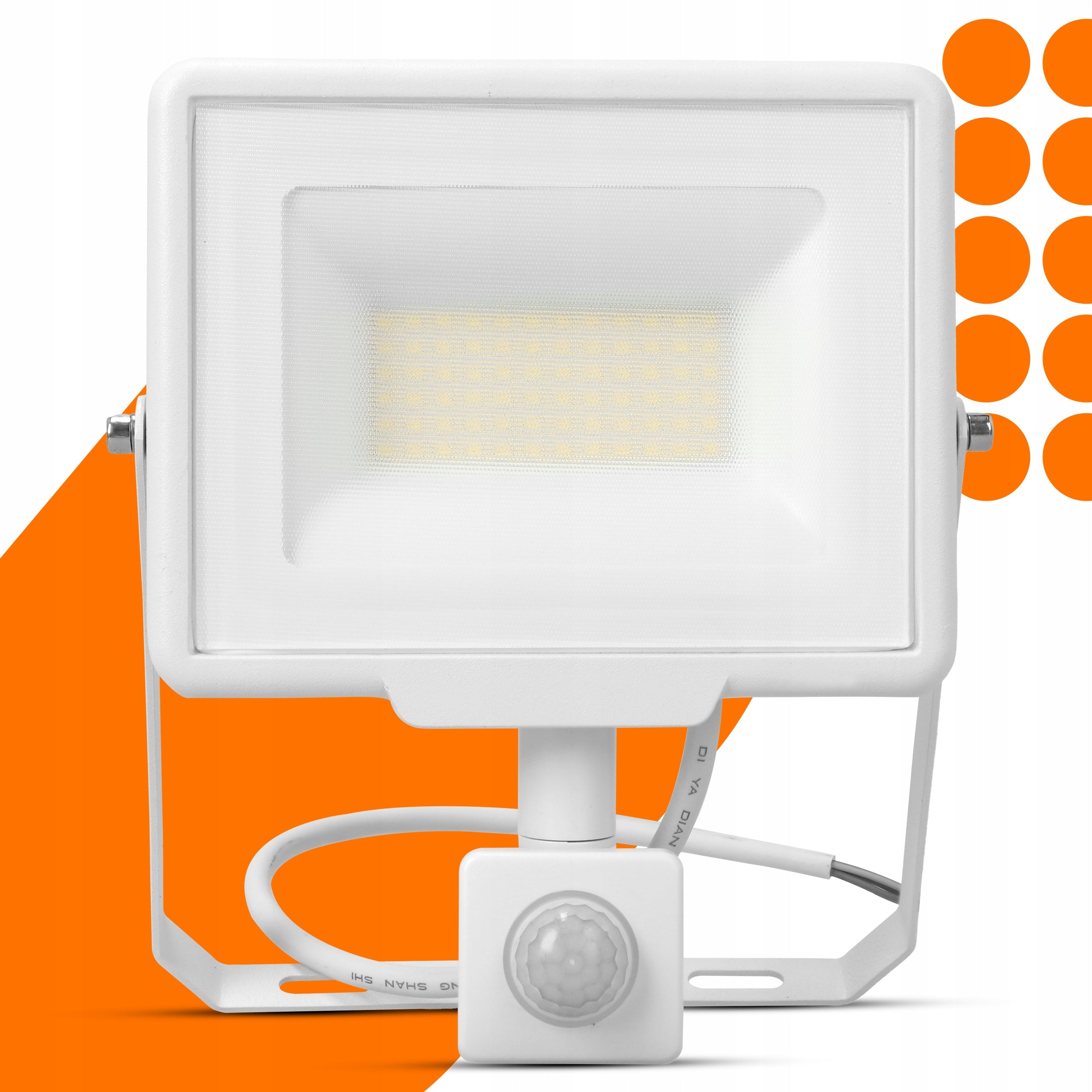 Halogen LED 50W Twilight Motion Sensor Floodlight Outdoor PIR Lamp Brightness 4000 lm