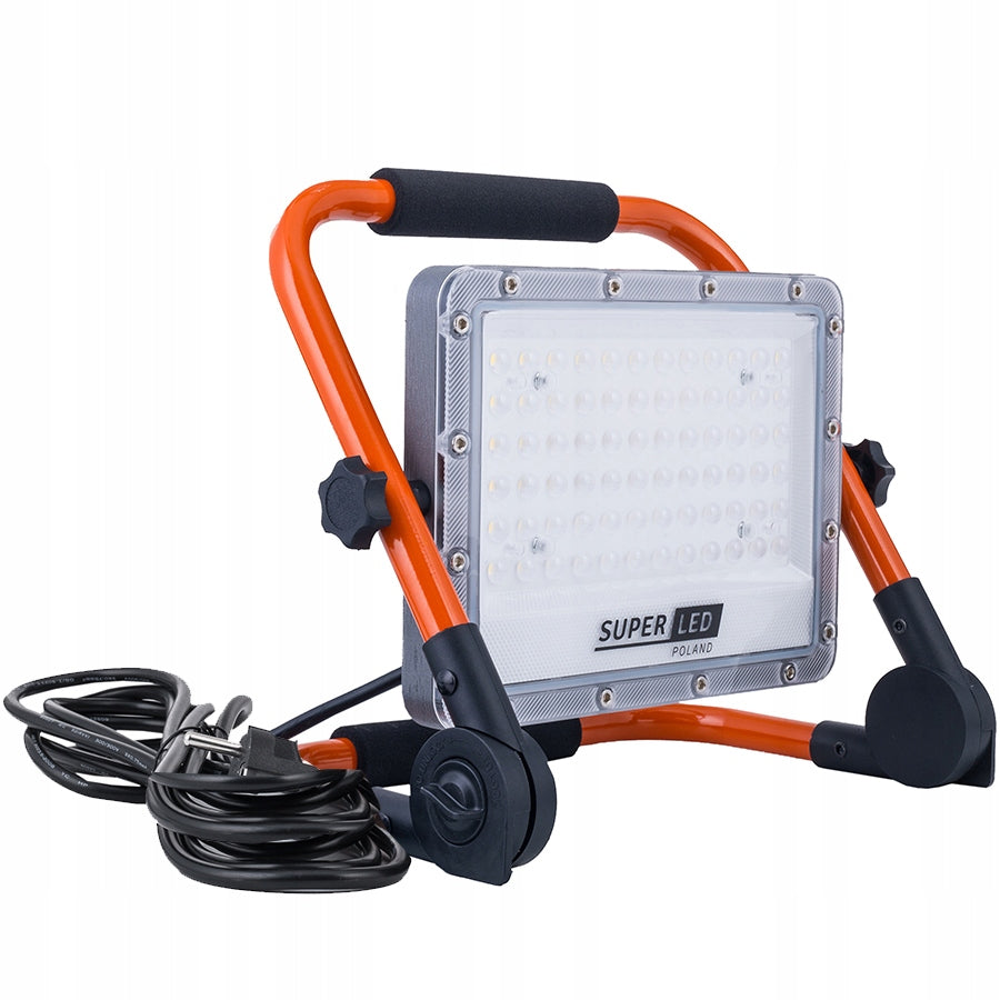 Halogen LED Building 100W 11000lm Holder Portable 230V Cord With Plug