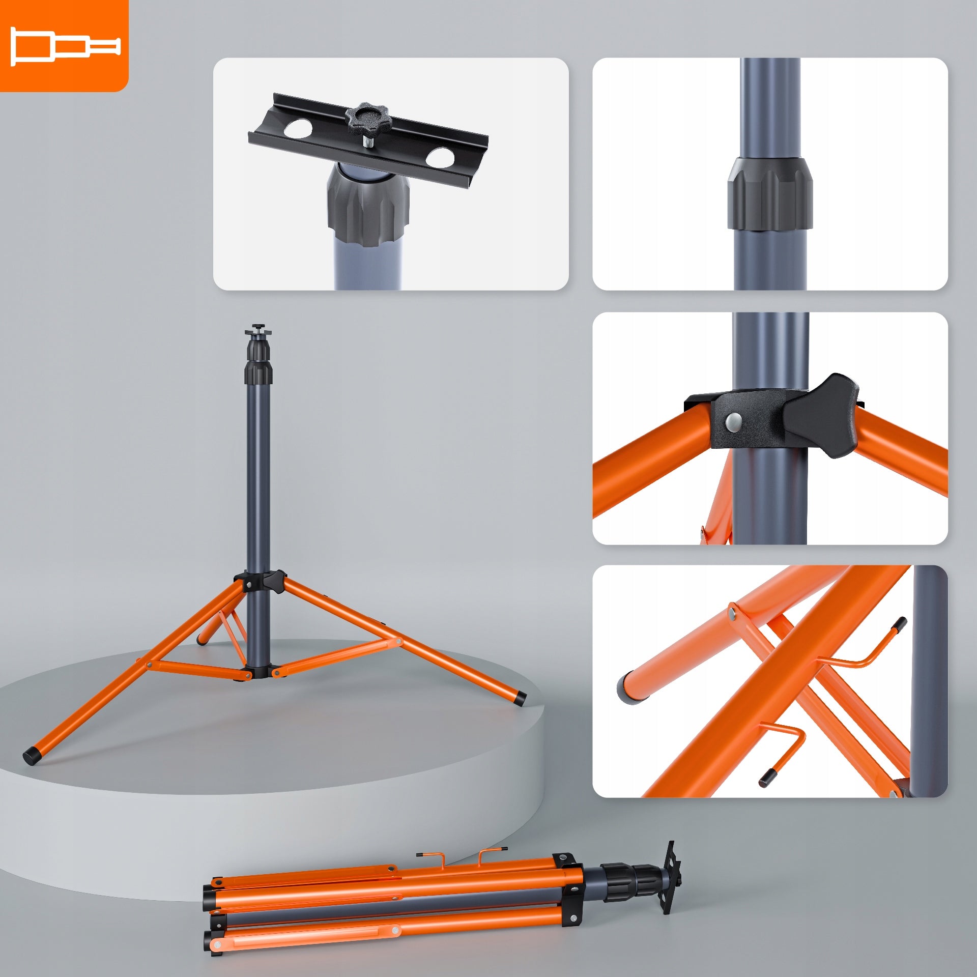 Halogen LED Construction Tripod Floodlight 2x 50W 11000lm Lamp On Stand Light color white neutral