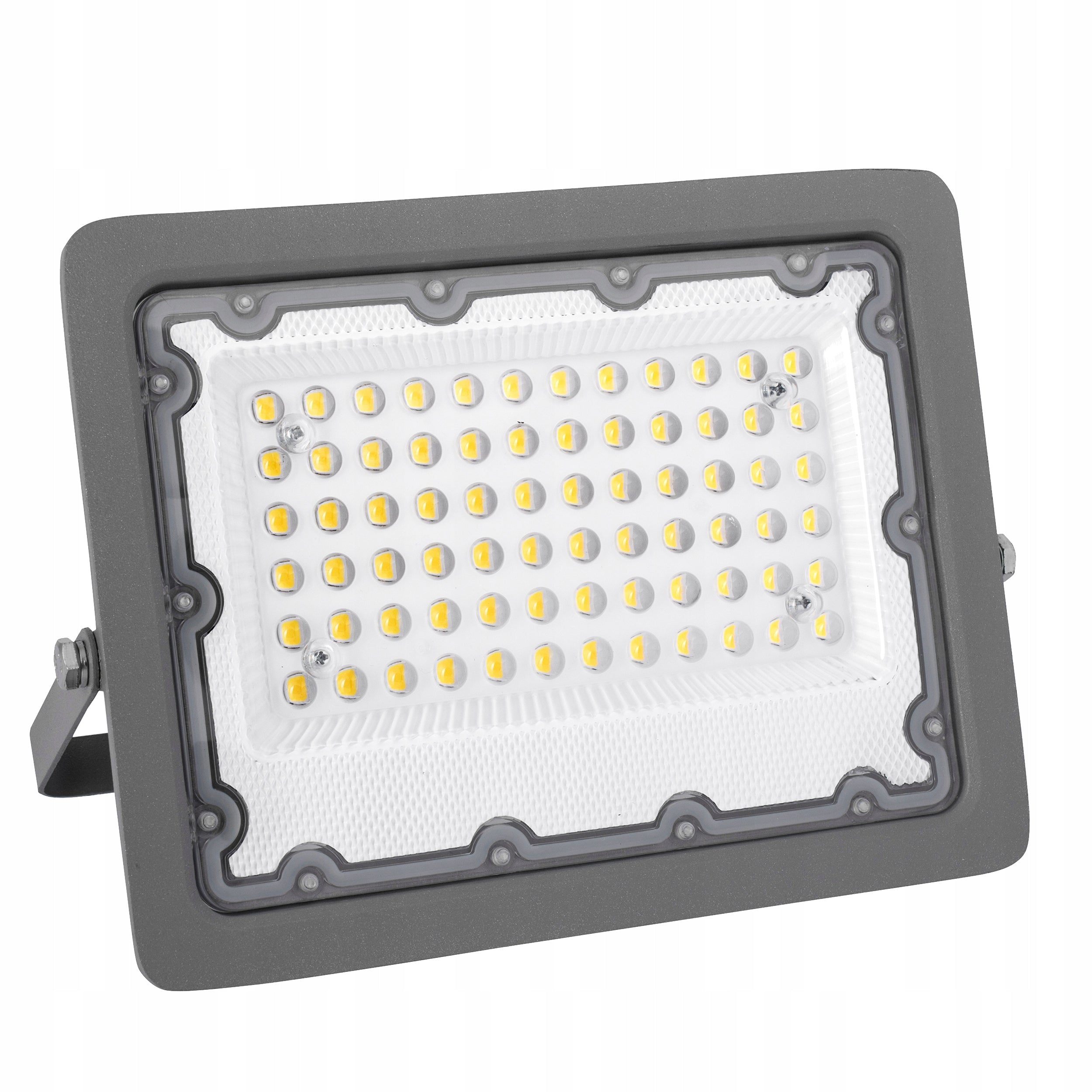 Halogen LED Floodlight Lamp 50W 5000lm Premium Outdoor Spotlight Color gray