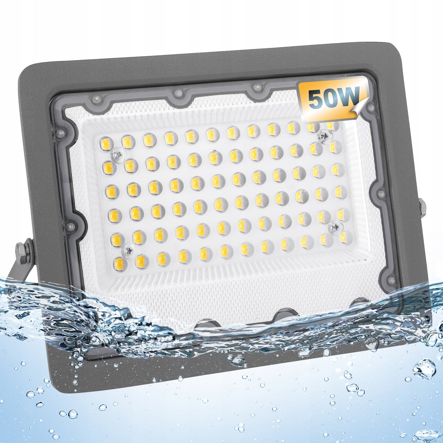 Halogen LED Floodlight Lamp 50W 5000lm Premium Outdoor Spotlight