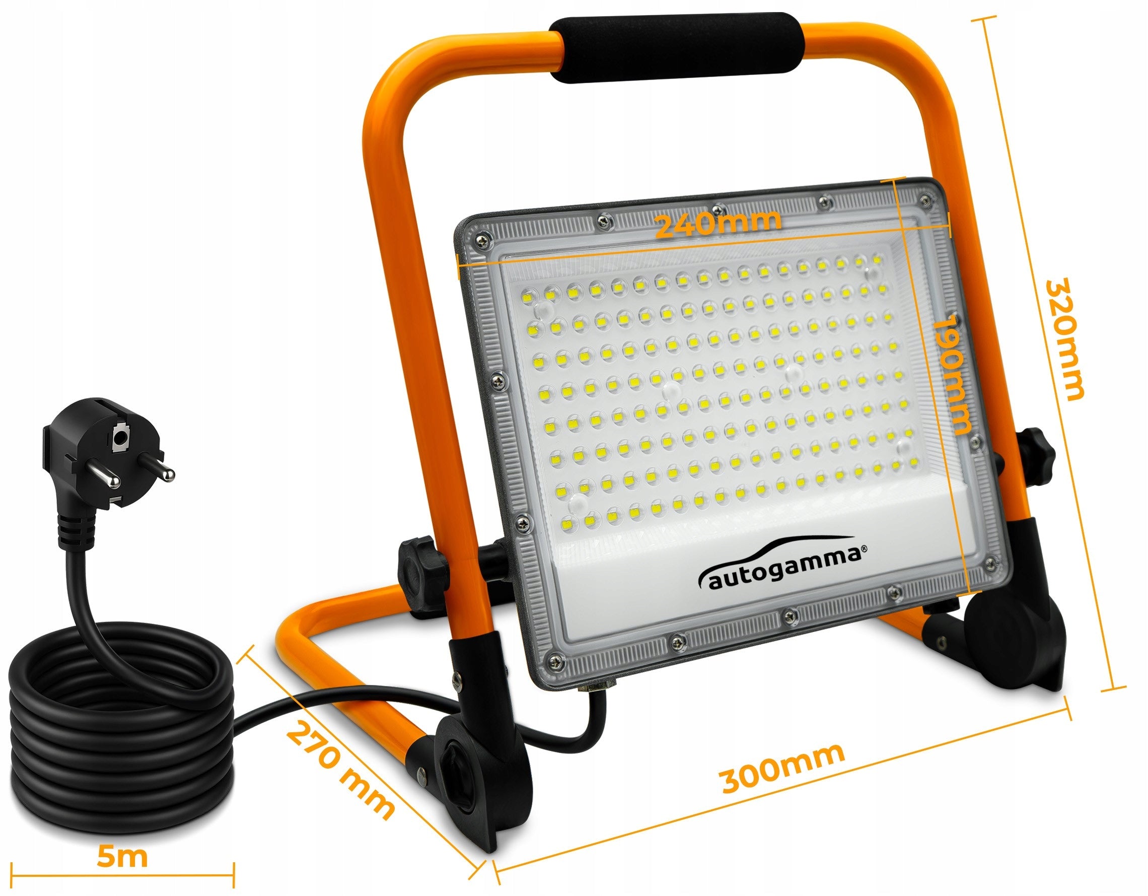 Halogen LED Floodlight Portable Lamp 130W 13000LM 4000K Lighting IP65 Manufacturer code Halogen LED Naświetlacz Lampa 130W 13000LM