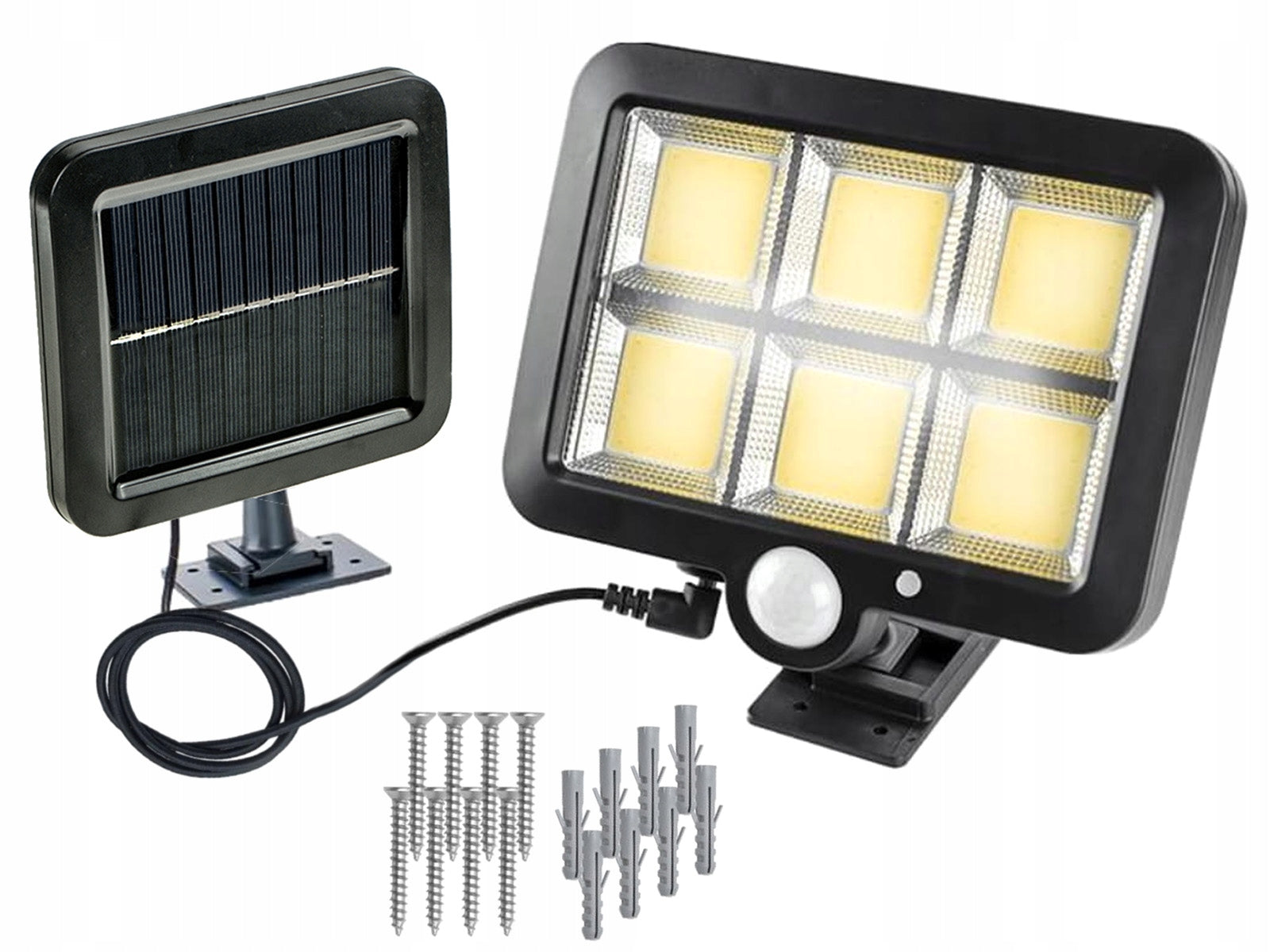 Halogen LED Floodlight Solar Outdoor Lamp with Motion Sensor