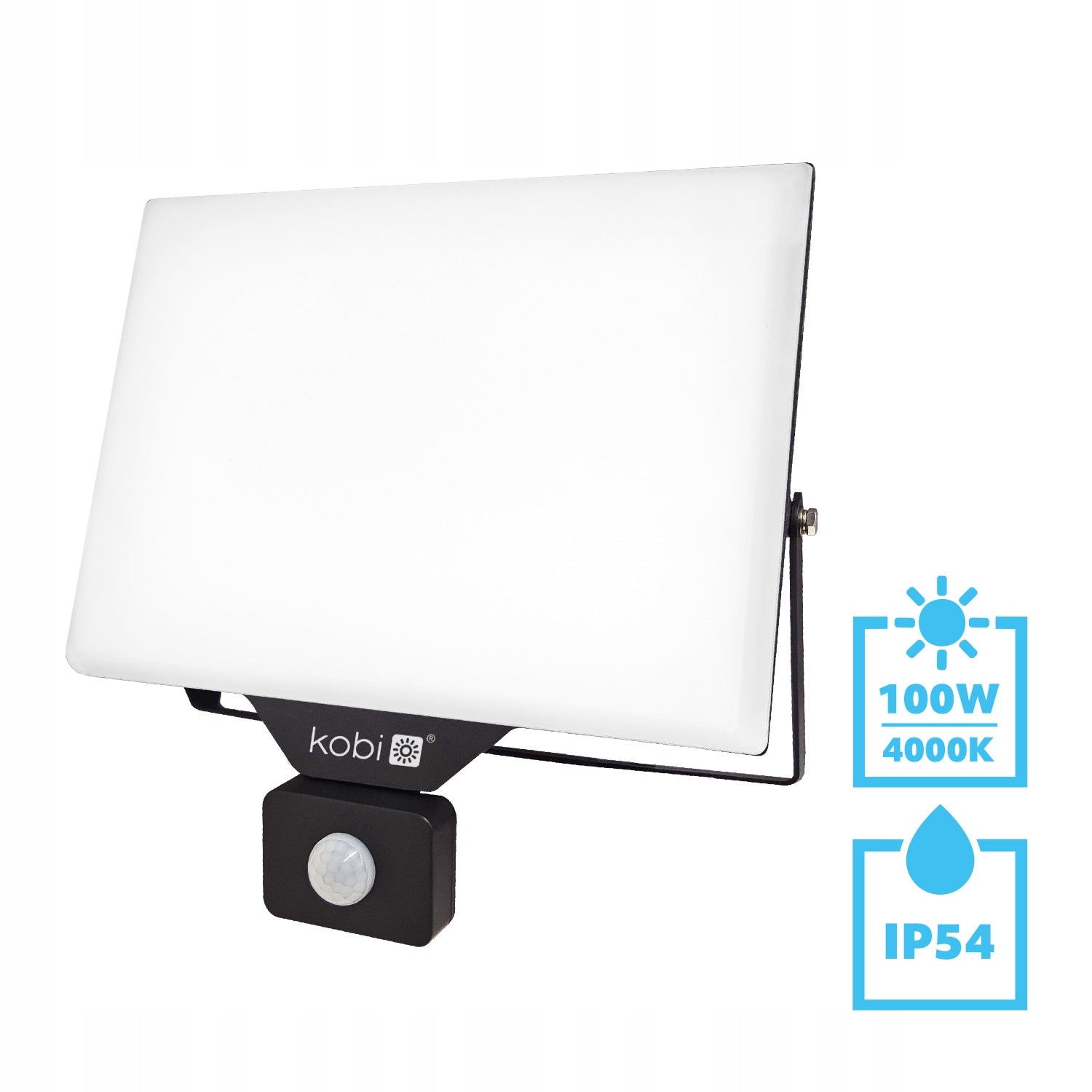 Halogen LED Floodlight with Motion and Dusk Sensor 100W 4000K IP54 Packaging status original