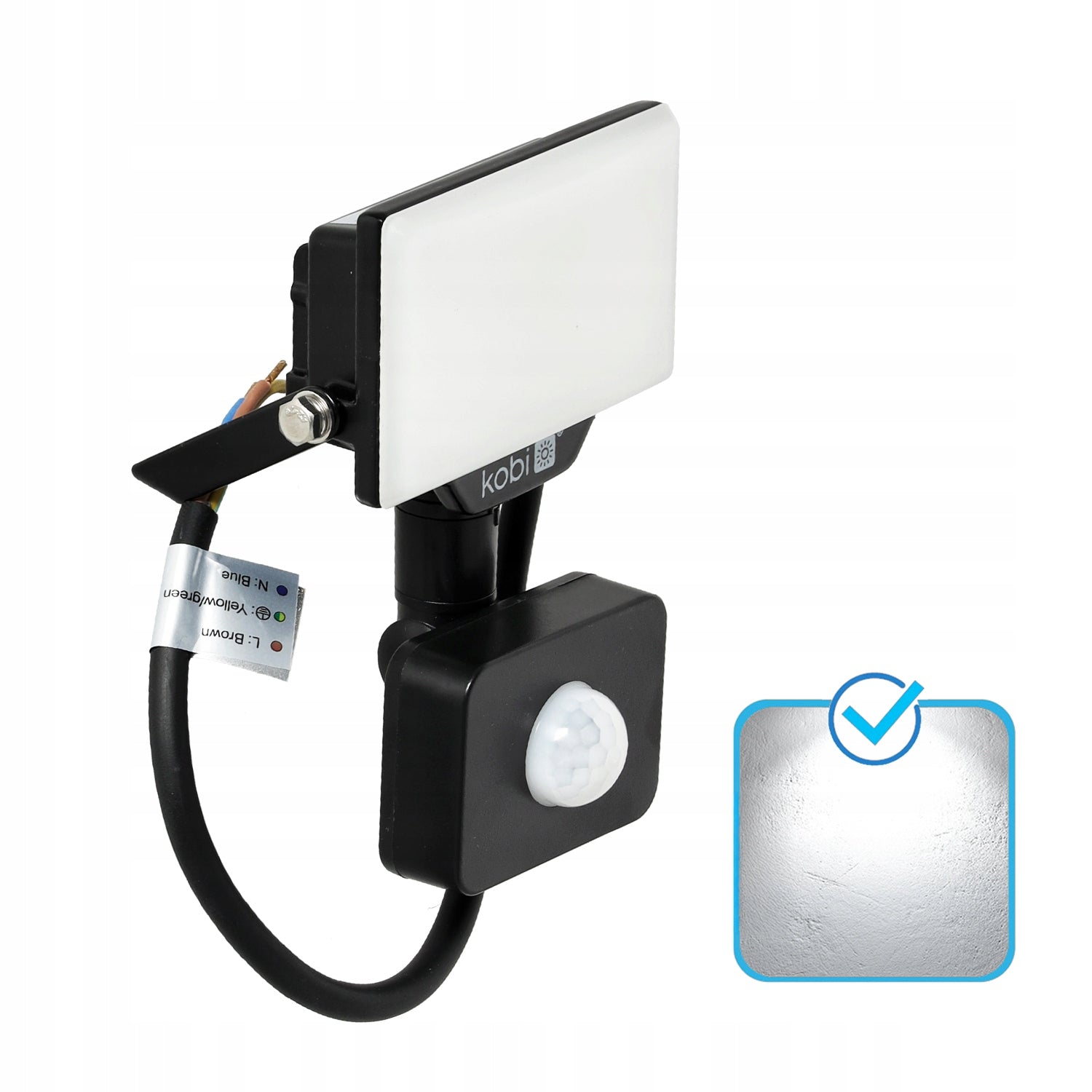 Halogen LED Floodlight with Motion and Dusk Sensor 10W 4000K IP54 Brand no brand