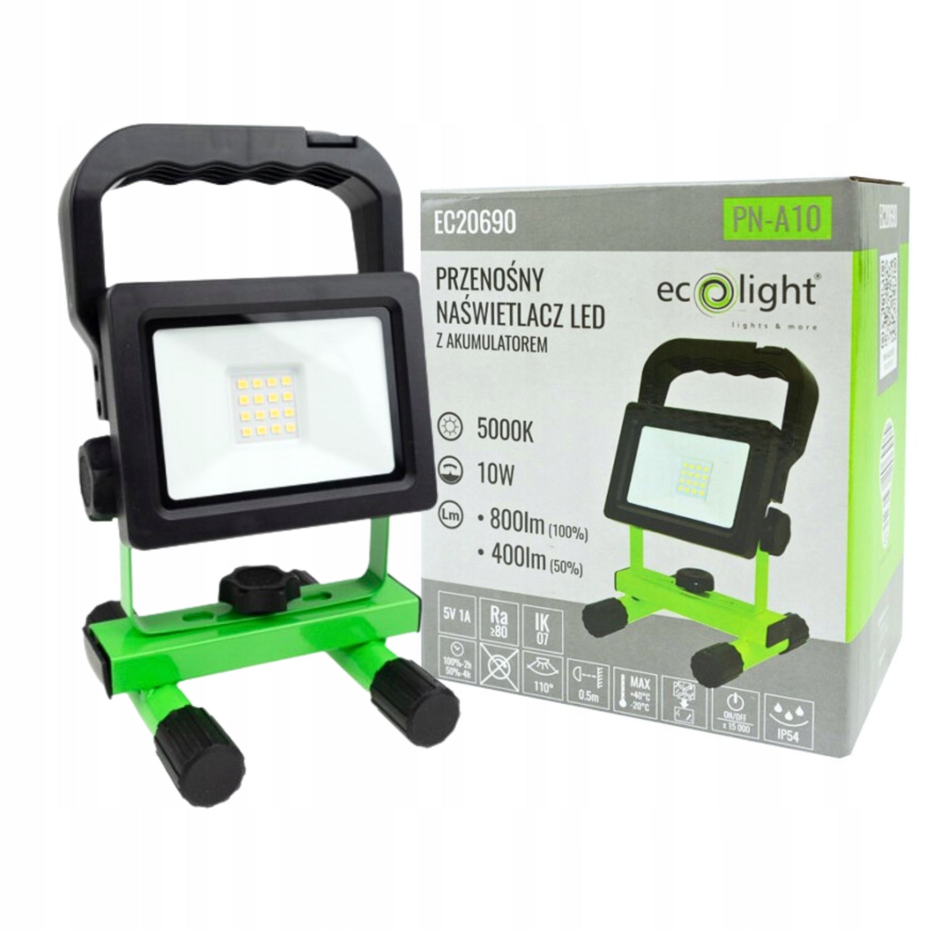 Halogen LED Working Construction 10W Floodlight Portable Workshop Battery