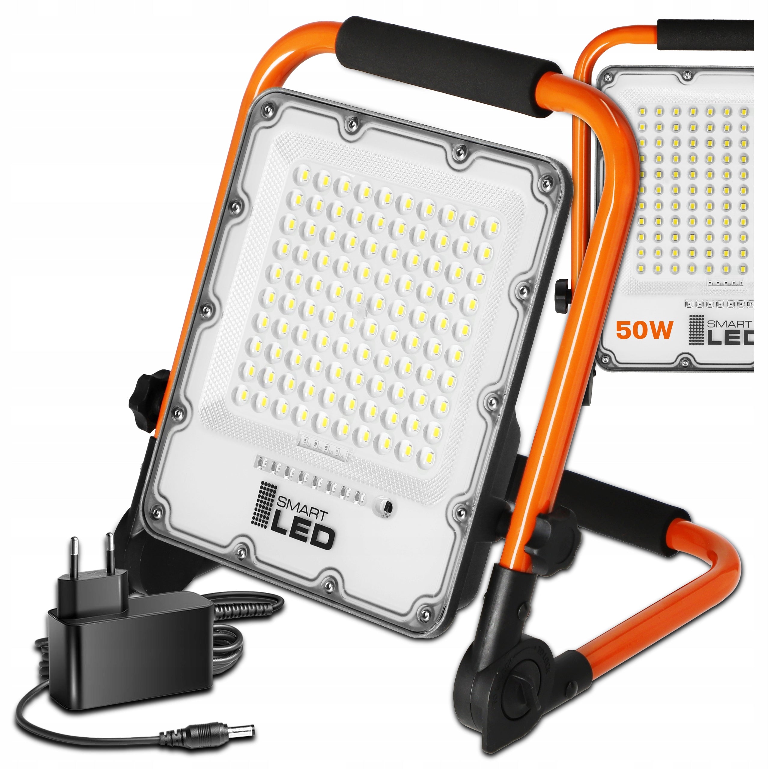 Halogen LED Working Construction 50W = 400W Floodlight Portable Battery