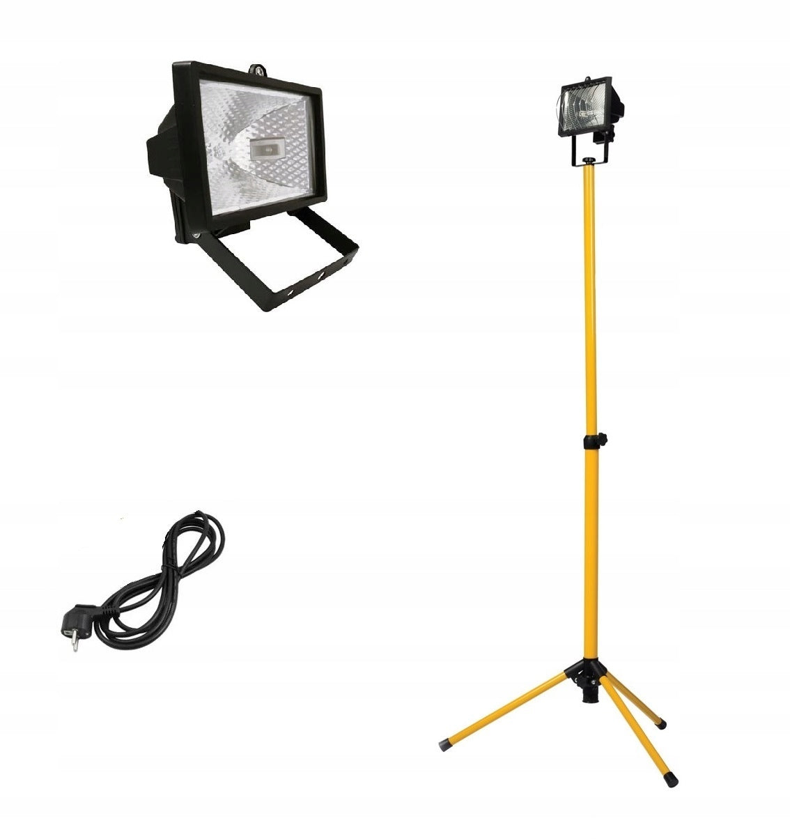 Halogen Lamp Floodlight On Tripod 500W Working Workshop Construction Brand Volteno