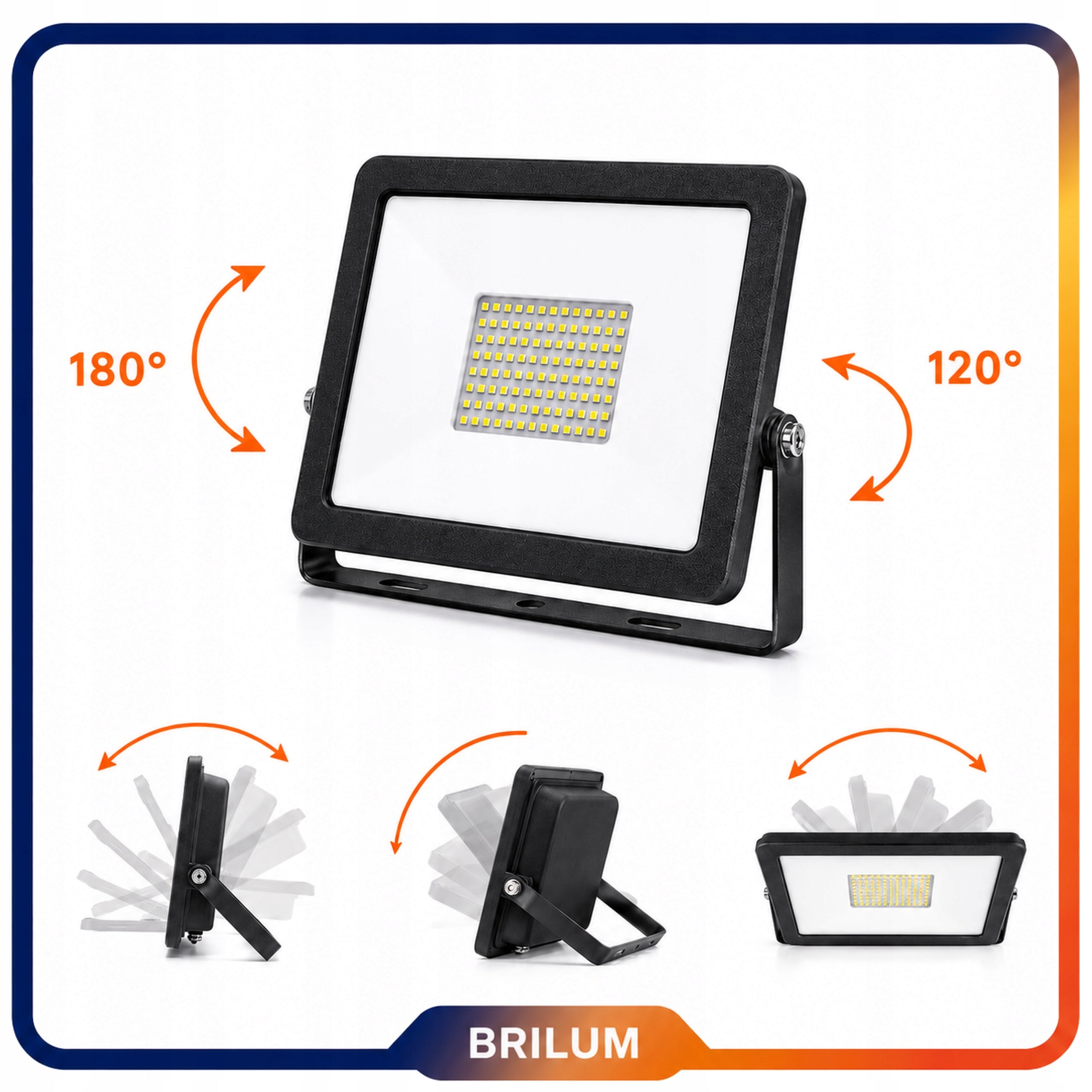 Halogen Led Outdoor Floodlight White Neutral 9000lm 100W Universal Manufacturer code Halogen Led Zewnętrzny Naświetlacz Biały 100W