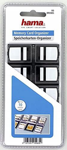 Hama 95985 | Memory Card Case - Holds 10 Cards | Transparent Manufacturer Hama