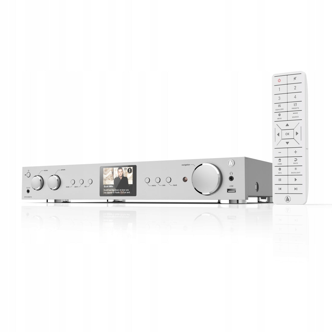 Hama DIT2105SBTX Hi-Fi Tuner, DAB+/Int SILVER
