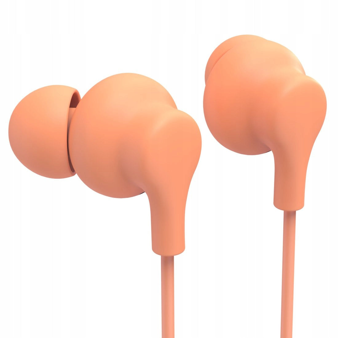 Hama WIRED IN-EAR HEADPHONES CURLY USB-C ORANGE REMOTE CONTROL MICROPHONE Packaging status original