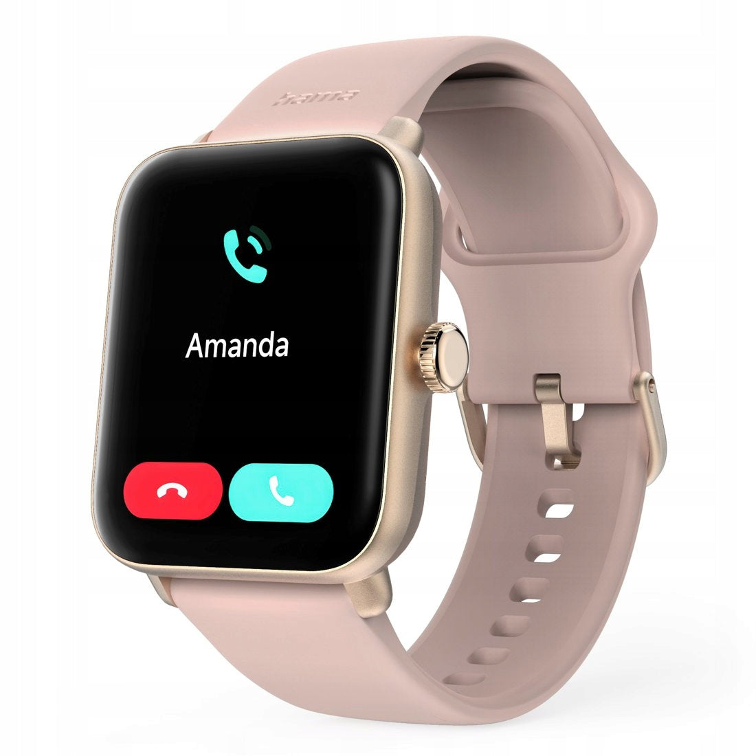 Hama smartwatch sports watch Fit Watch 6010 GPS rectangular gold 1,65" Packaging status original
