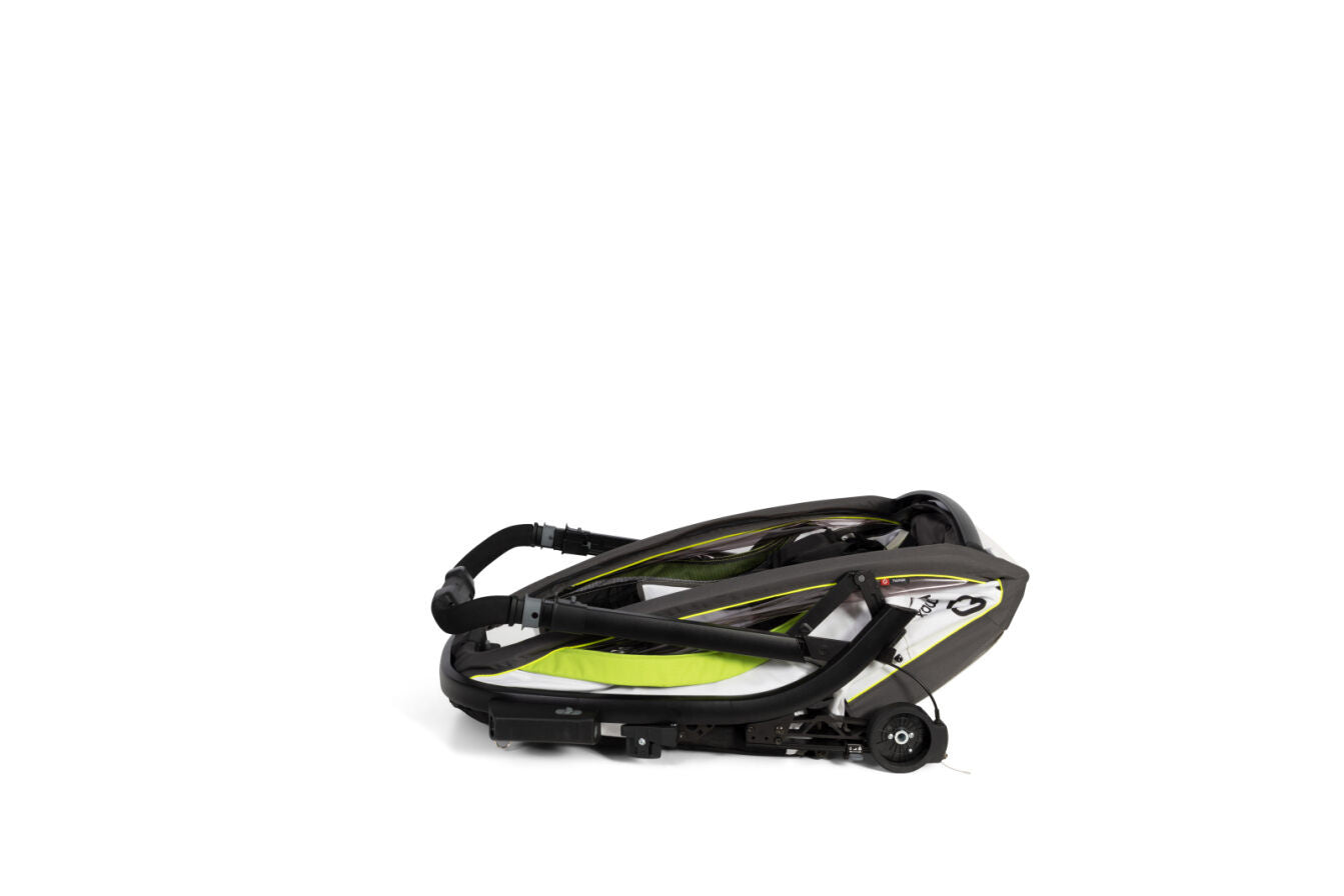 Hamax - BREEZE ONE bicycle trailer - White/green Maximum load 35 kg