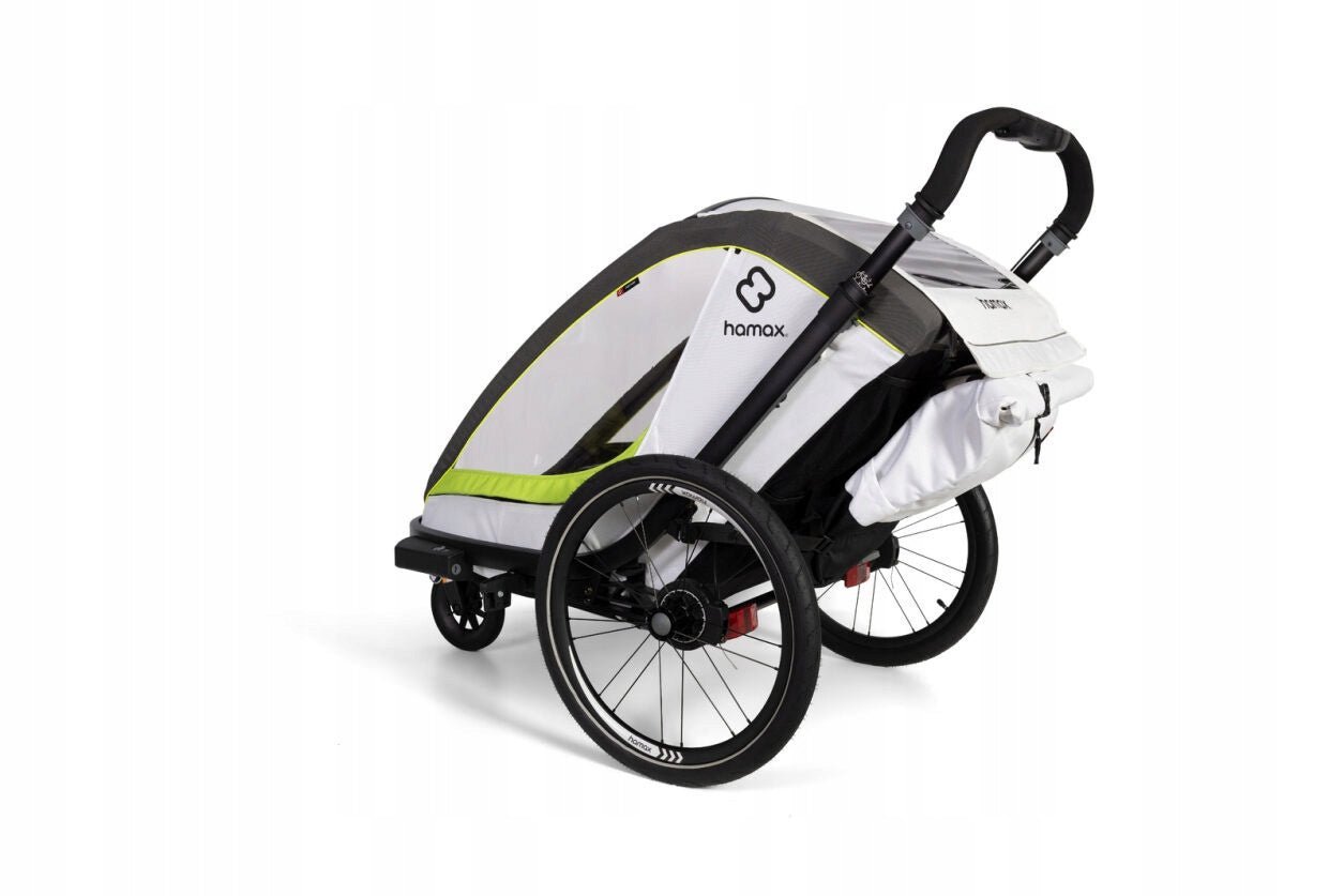 Hamax - BREEZE ONE bicycle trailer - White/green Model Breeze One