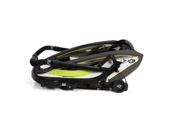 Hamax - BREEZE bicycle trailer, double - White/green Model Hamax Breeze Twin