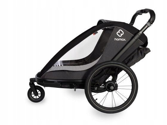 Hamax - COCOON ONE- Grey/black bicycle trailer