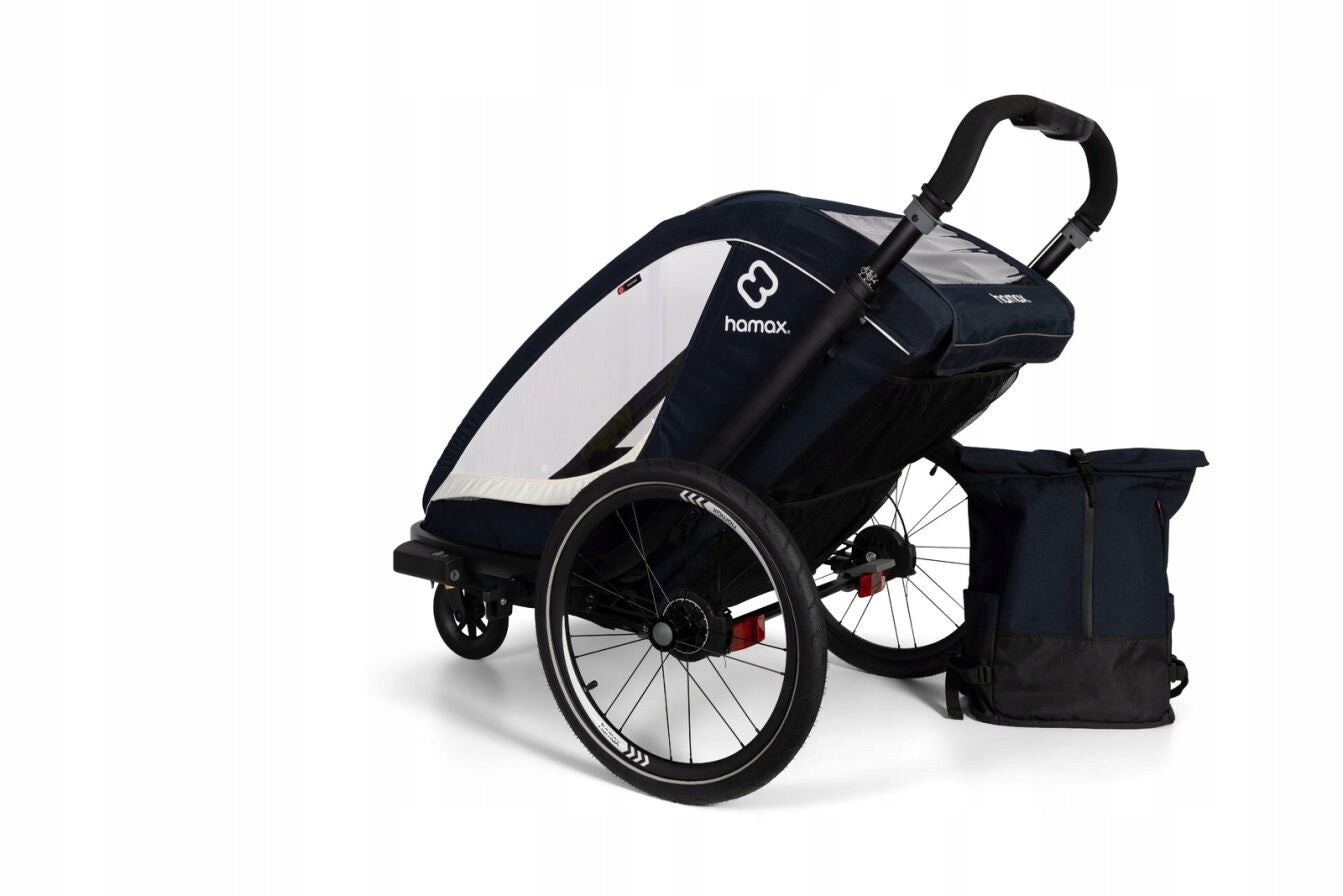 Hamax - Children's bicycle trailer BREEZE ONE - Navy/cream Brand Hamax