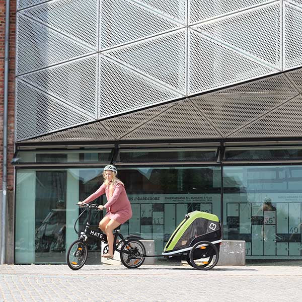 Hamax Traveller Twin Baby Trailer 2-Person Green + Stroller Manufacturer code Traveller 2-in-1
