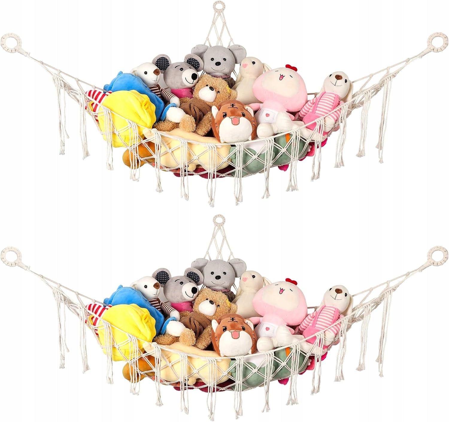 Hammock For Plush Toys Mesh Hanging Organizer For Children's Toys Shelf