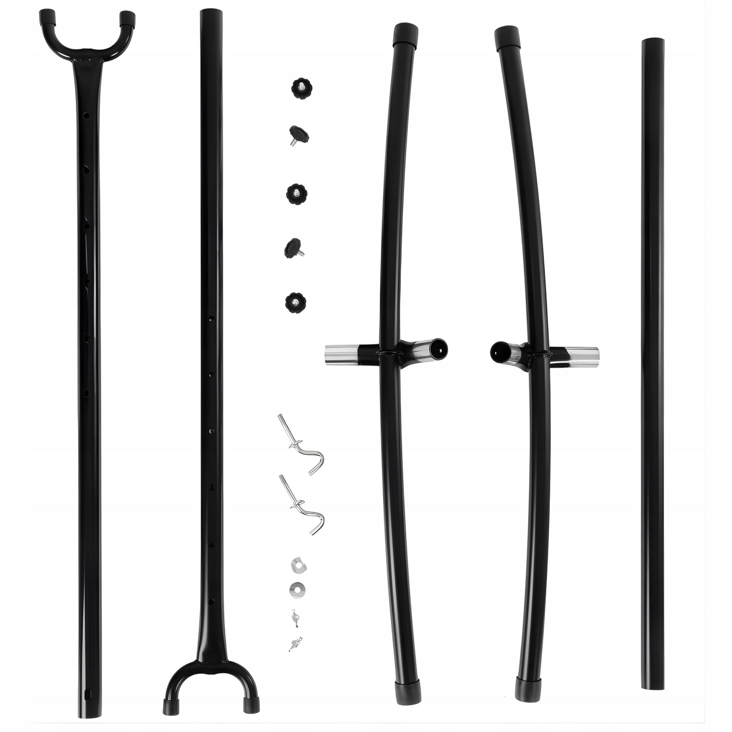 Hammock Frame Garden Stand Metal Strong Black Double For Terrace Kind not specified
