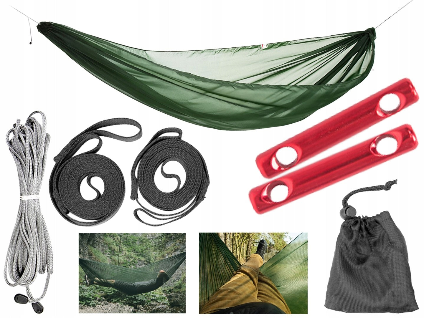Hammock Lesovik SUL ultra light green Material width 145 cm