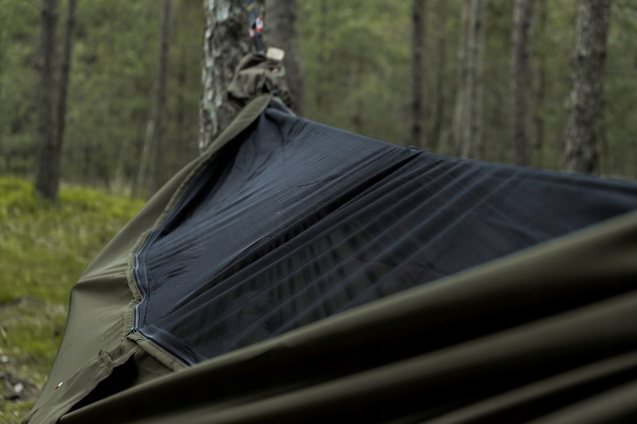 Hammock Lightweight TigerWood Dragonfly V1 Khaki with Mosquito Net Kind hammock without rod
